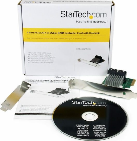 StarTech Placă PCIe cu 4 Porturi RAID SATA III