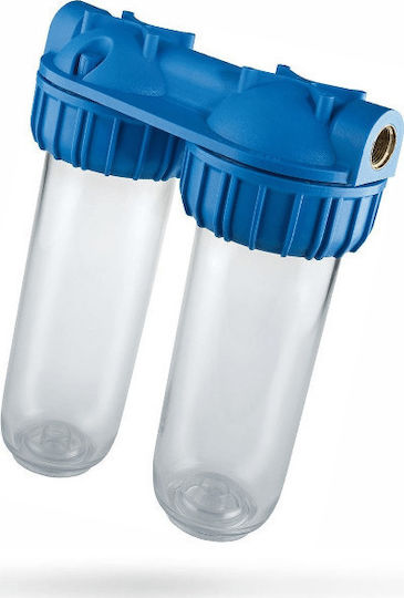 Atlas Filtri Junior Plus Duplex 3P AFO SX AS Συσκευή Φίλτρου Νερού Μονή Κεντρικής Παροχής / Κάτω Πάγκου