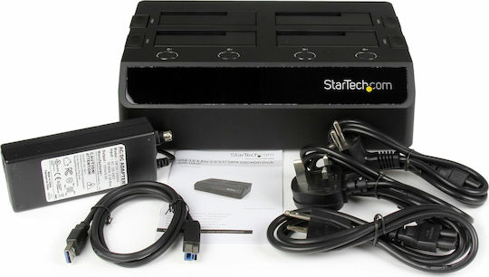 StarTech Docking Station για 4 Σκληρούς Δίσκους SATA 3.5" / 2.5" με σύνδεση USB 3.0 (SDOCK4U33)