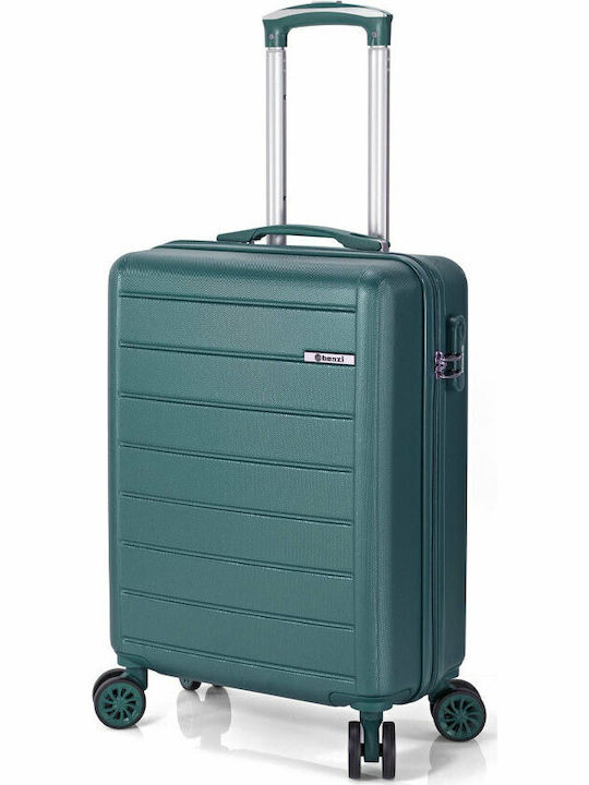 Benzi Cabin Travel Suitcase Hard Green with 4 Wheels Height 55cm