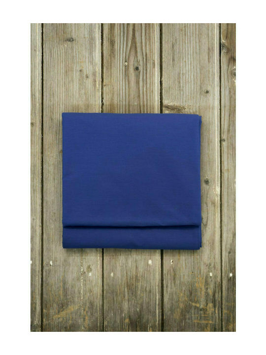 Nima Sheet King Size with Elastic 180x200+32cm. Unicolors 27917 Space Blue