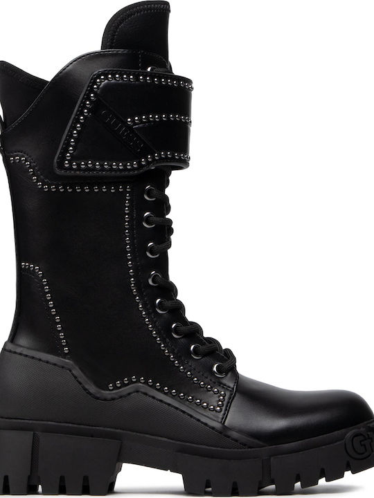 Guess Leather Women's Ankle Boots Black