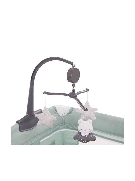 Kikka Boo Dessine Moi Playpen 2 Levels with Changing Table & Mattress Green 125x65cm