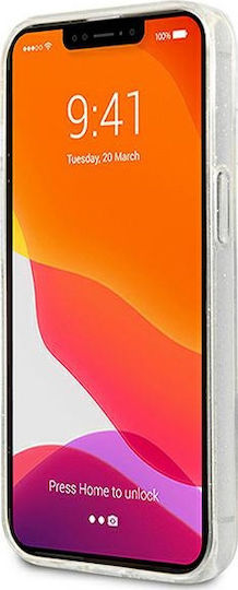 Karl Lagerfeld Glitter Karl`s Head Задна корица Пластмаса Сребрист (iPhone 13 mini)