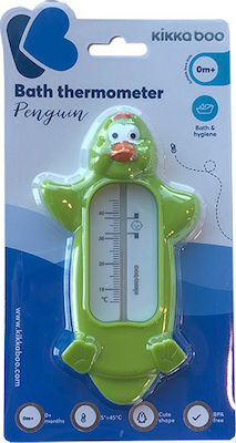 Kikka Boo Αναλογικό Θερμόμετρο Μπάνιου Penguin 0°C έως 50°C Πράσινο