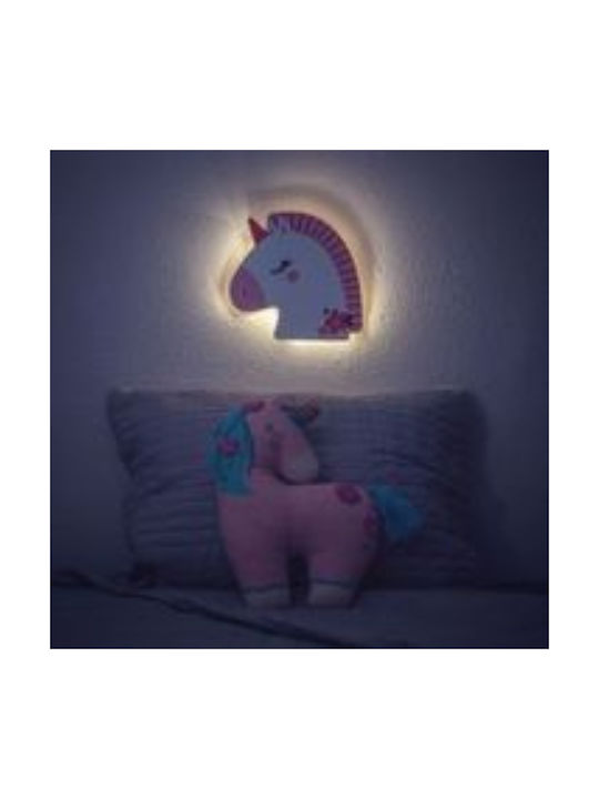 Stephen Joseph Παιδικό Φωτιστικό Τοίχου Led Ξύλινο Unicorn