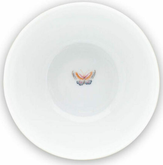 PiP Studio Blushing Birds Star Flower Bol de Servire pentru Înghețată Rotund din Porțelan Alb cu Diametru 9.5buc