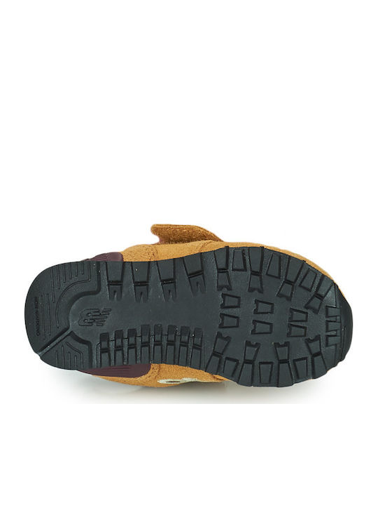 Παιδικά Sneakers με Σκρατς Καφέ