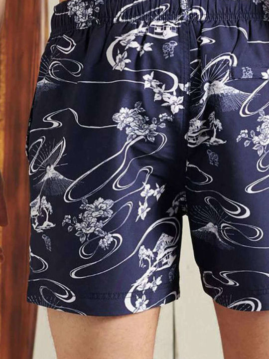 Ανδρικό Μαγιό Σορτς Navy Μπλε Floral M3010046A-5JZ
