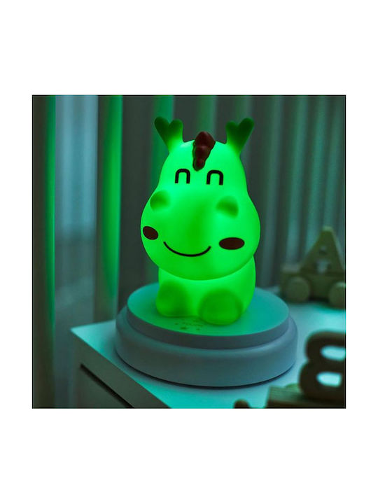Alecto Baby Led Παιδικό Διακοσμητικό Φωτιστικό Cute Dragon Πράσινο 12x12x15εκ.