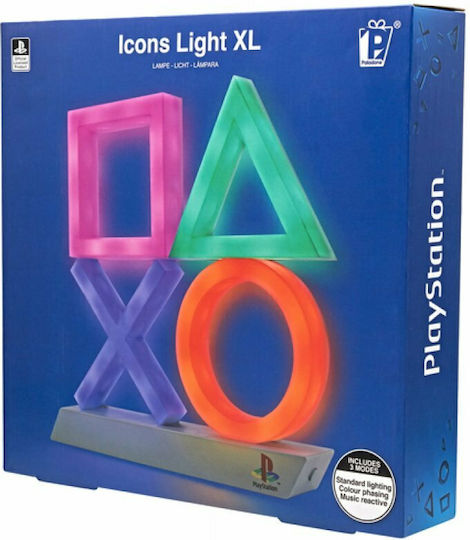 Paladone Παιδικό Διακοσμητικό Φωτιστικό PlayStation Icons XL Πολύχρωμο 30x30x6εκ.
