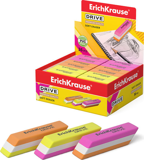 ErichKrause Γόμα για Μολύβι Drive (Διάφορα Χρώματα)