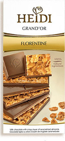 Heidi Florentine Chocolate Milk with Caramelized Almonds 100gr