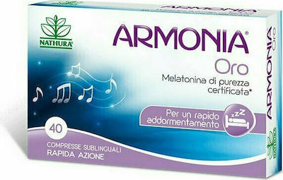 Nathura Armonia Oro Melatonin Συμπλήρωμα για τον Ύπνο 40 κάψουλες