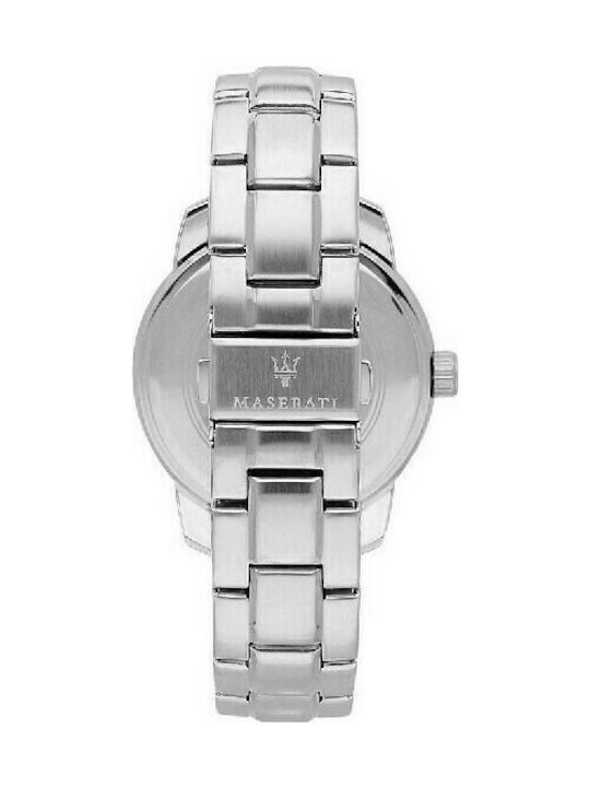 Maserati Watch Battery with Silver Metal Bracelet