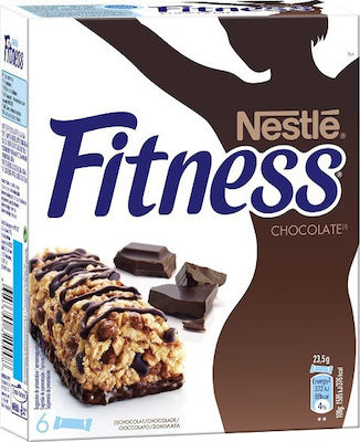 Nestle Fitness Μπάρα Δημητριακών με Σοκολάτα (6x23.5gr) 141gr