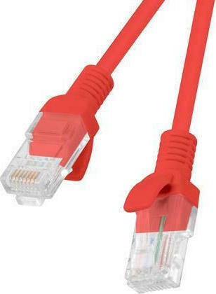 Lanberg U/UTP Cat.5e Ethernet Network Cable 3m Red 1pcs