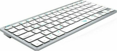 Alcatroz Xplorer Go BT100 Wireless Bluetooth Keyboard Only English US Silver