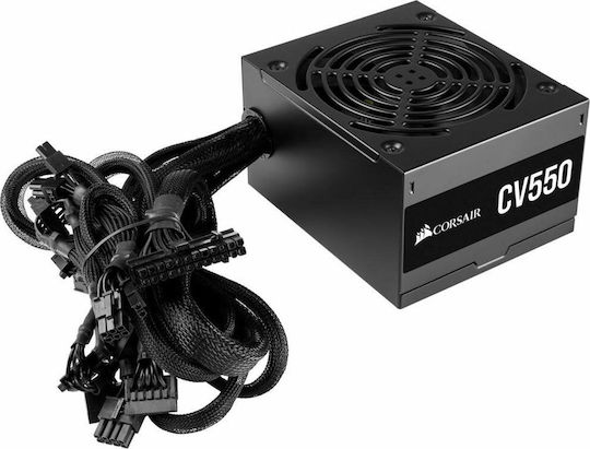 Corsair CV Series CV550 550W Μαύρο Τροφοδοτικό Υπολογιστή Full Wired 80 Plus Bronze