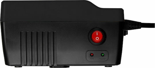 Powerwalker AVR 600 Compact Voltage Regulator 600VA with 3 Sockets Current