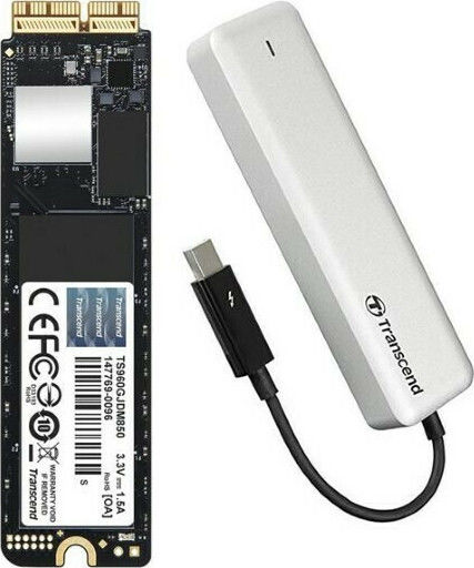 Transcend JetDrive 855 Thunderbolt 3 External 2.5" SSD 960GB White