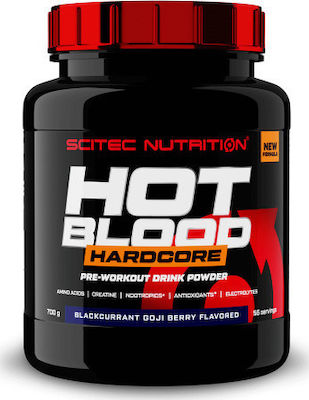 Scitec Nutrition Hot Blood Hardcore Supliment Pre Workout 375gr Coacăze negre Goji Berry