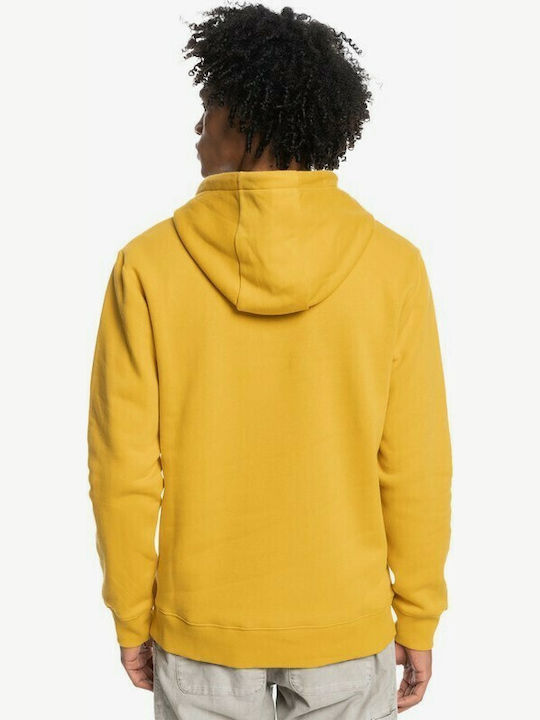 Big Logo Sweatshirt with Hood Yellow