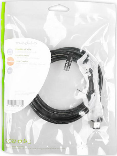 Nedis FireWire Cable 4-pin male - 6-pin male 2m