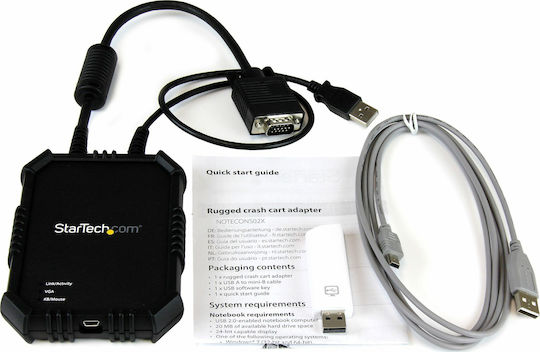 StarTech Laptop-to-Server KVM Console with Rugged Housing