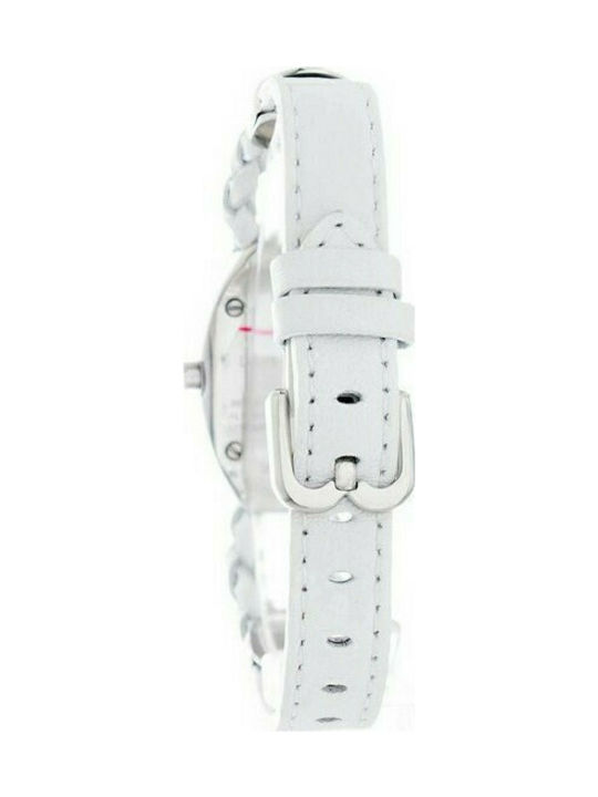 Laura Biagiotti Uhr mit Weiß Lederarmband LB0056L-03