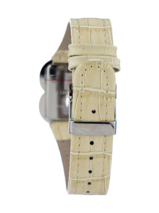 Laura Biagiotti Uhr mit Beige Lederarmband