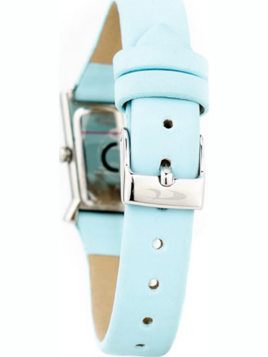 Chronotech Damen Uhr mit Blau Lederarmband