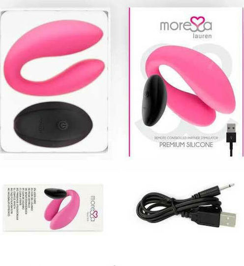 Amoressa Lauren Fernsteuerung Partner Stimulator Vibrator für Paare mit Fernbedienung Rosa