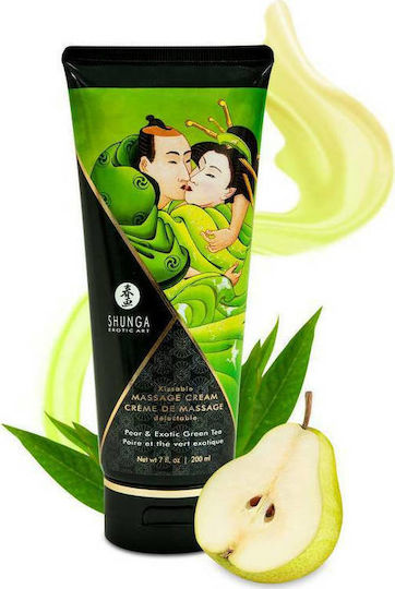Shunga Kissable Масажен крем с аромат Екзотичен зелен чай Pear 200мл