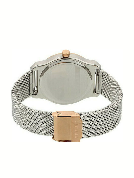 Esprit Womens Watch 36mm Chronograph Battery Silver