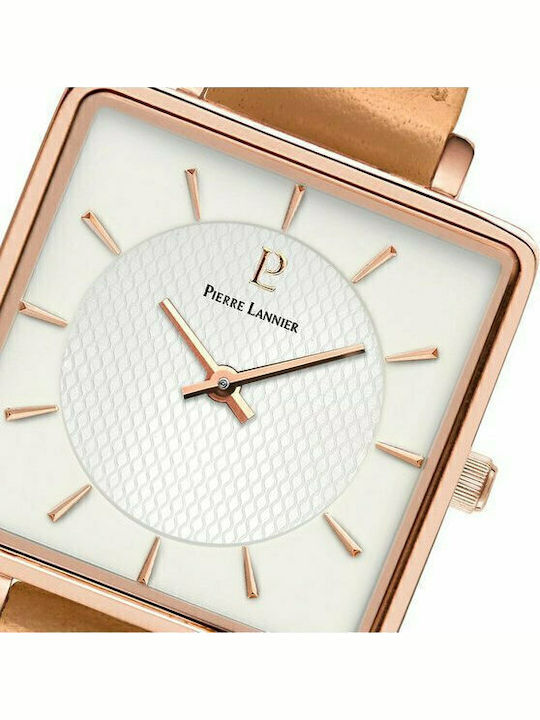 Pierre Lannier Women's Watch with Brown Leather Strap