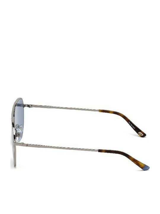 Web Sunglasses with Gray Metal Frame and Blue Lens WE0206 08V