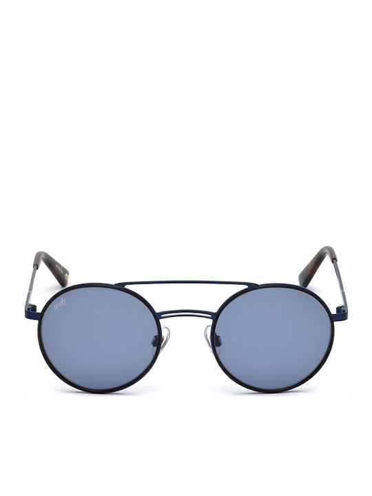 Web Men's Sunglasses with Black Metal Frame and Blue Lens WE0233 90V