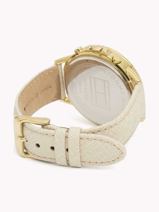 Tommy Hilfiger Carly Ρολόι Μπαταρίας με Δερμάτινο Λουράκι