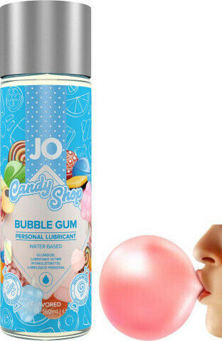 System Jo Candy Shop HO2 Personal Lubricant Waterbased Flavored Bubble Gum 60ml