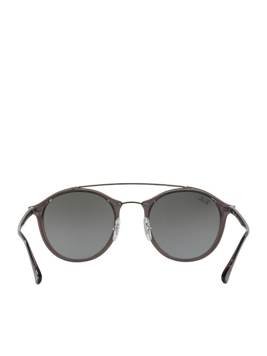 Ray Ban Дамски Слънчеви Очила с Сив Пластмасов Рамка и Сребърни Огледални Лещи