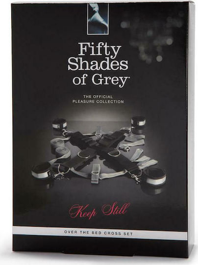 Fifty Shades of Grey Keep Still Σετ για Δέσιμο στο Κρεβάτι σε Γκρι Χρώμα