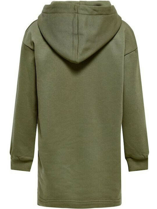 Kids Only Sweatshirt Kids Dress Long Sleeve Khaki