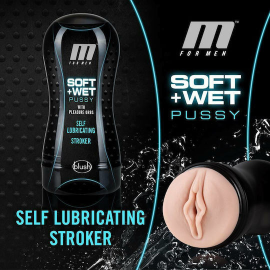 Blush M for Men Soft & Wet Pussy with Pleasure Orbs Self Lubricating Мастурбатор Вагина BL-84003 1бр