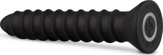 Easytoys Screwed Анален вибратор Large Черен 20см