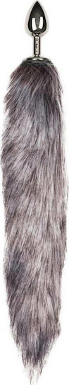 Easytoys Fox Tail Anal Plug Nr.5 Silver / Gray 7cm