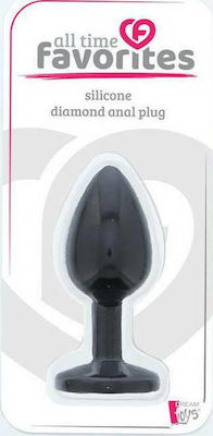 Dream Toys All Time Favorites Silicone Diamond Plug Anal Plug Black