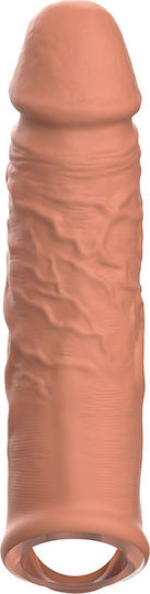 Dream Love VirilXL Penis Extender Extra Comfort Sleeve V9 Penis Extension Brown 13.5cm