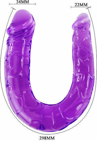 Baile Dildo dublu Violet 35cm