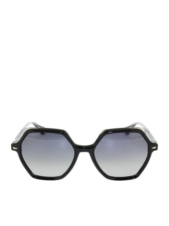 Gigi Barcelona Sunset Women's Sunglasses with Black Plastic Frame and Black Gradient Lens 6543/1